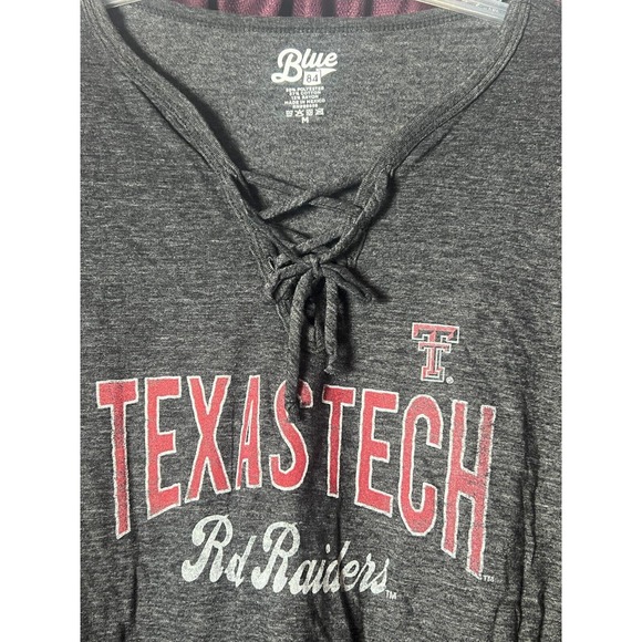 Blue 84 Texas Tech "Lydia" lace up crew/Medium/Black - Picture 3 of 5